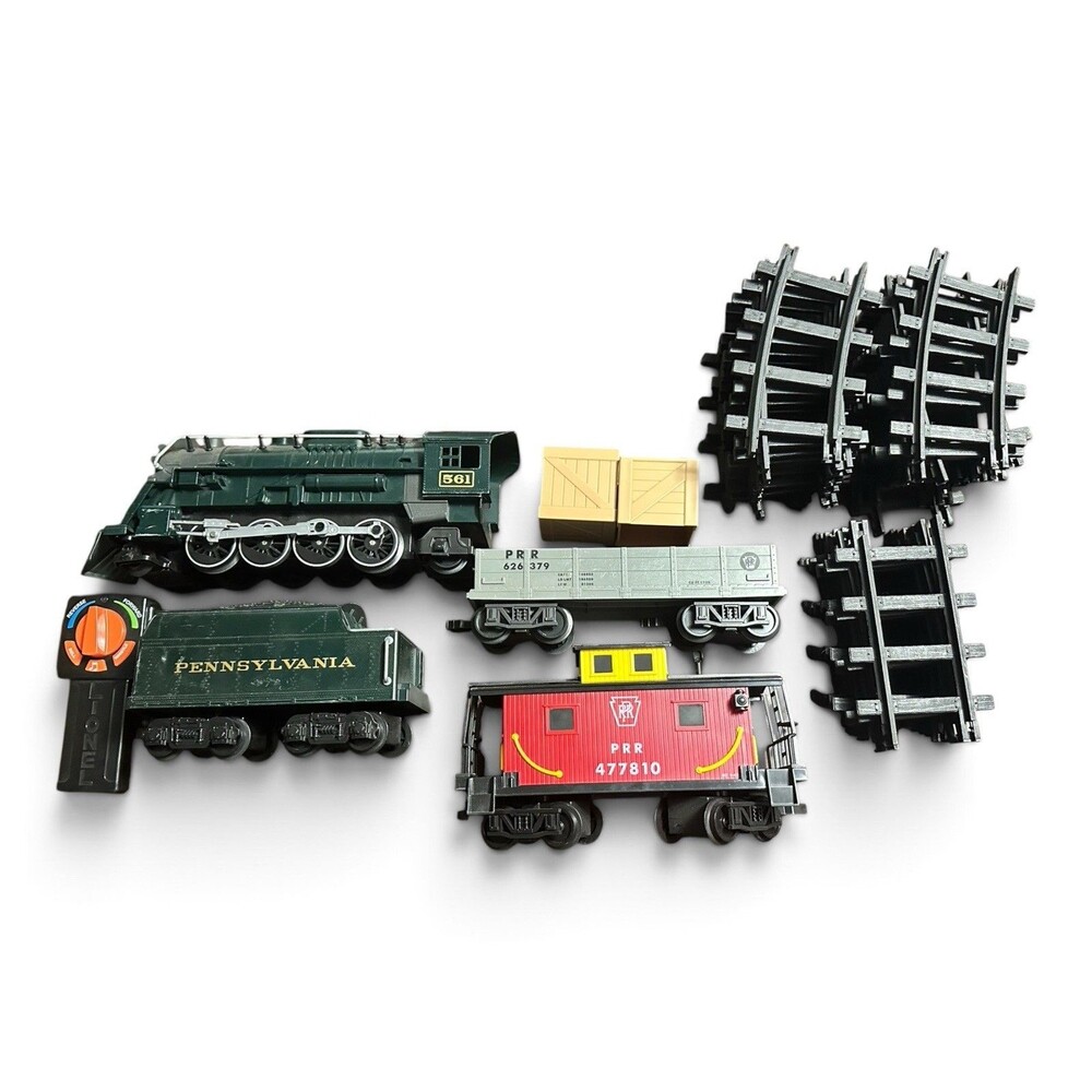 Lionel Battery-Operated Pennsylvania Flyer Freight Toy Train Set with Bluetooth